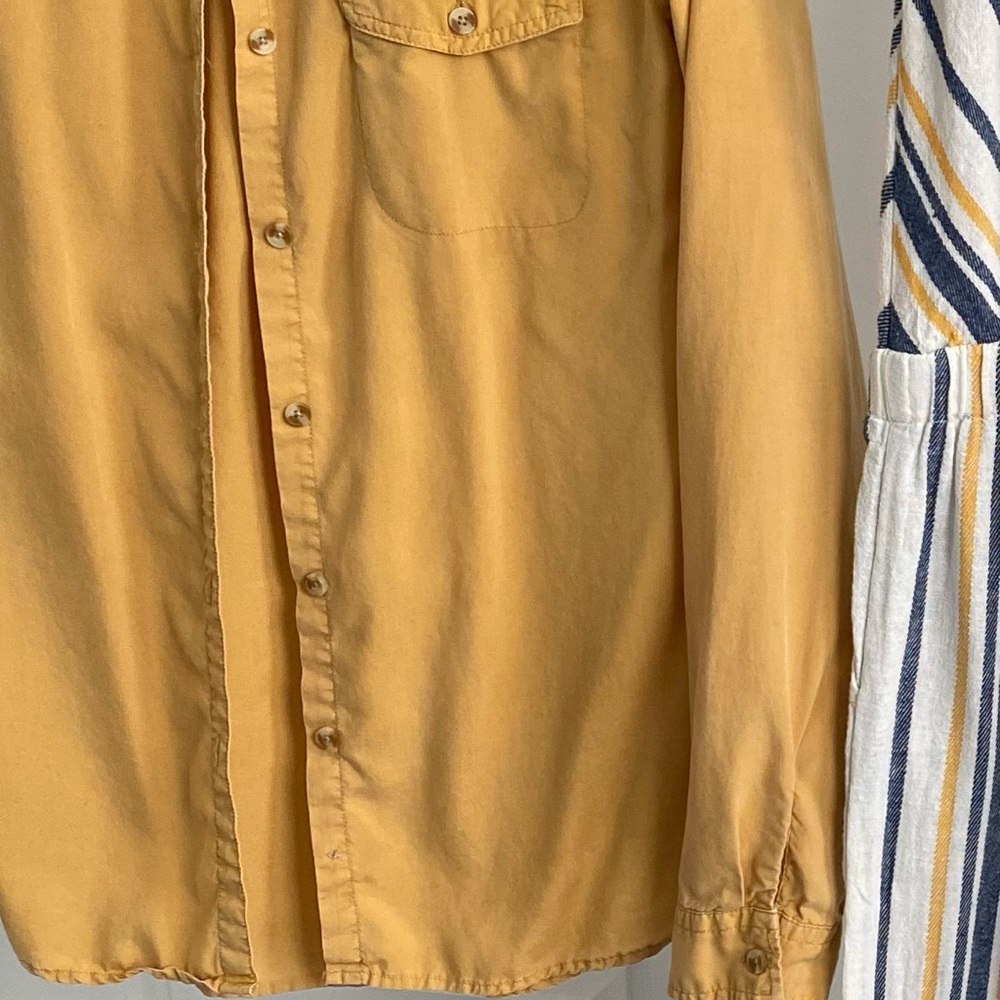 Yellow button shirt